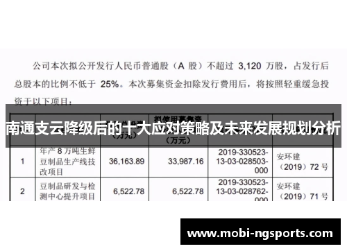 南通支云降级后的十大应对策略及未来发展规划分析